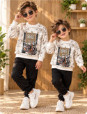بلوز شلوار پسرانه طرح موتور